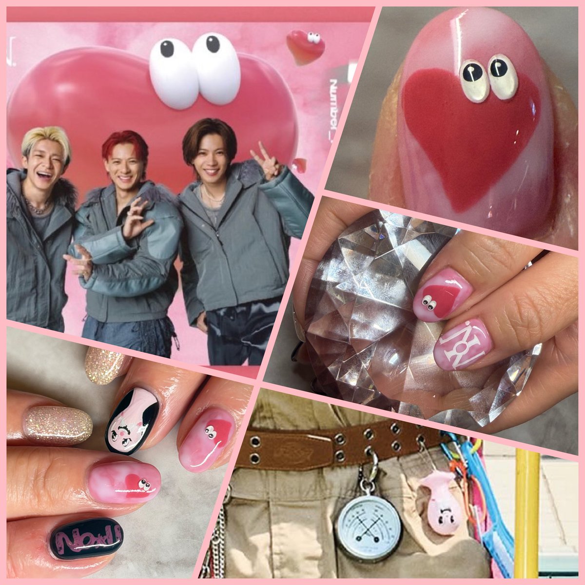ネイルチェンジ💅 試作品ののどちんこくんと このheartの子❤️描いて