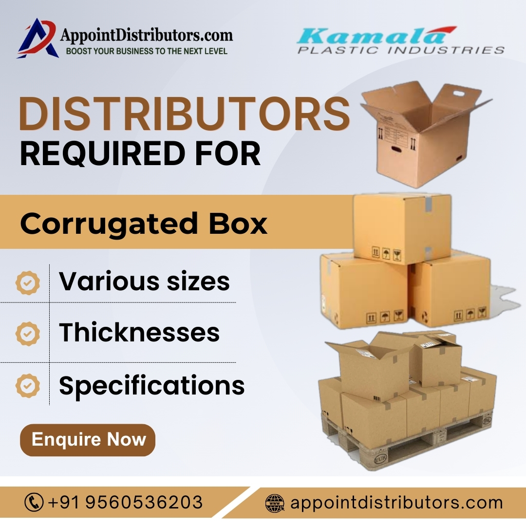 SnehaSingh3111's tweet image. Looking #Distributors for Corrugated Boxes

Brand - Kamala Plastic Industries
Details - appointdistributors.com/kamala-plastic…

★ Higher Profit Margins
★ Get #Distributorship

#CorrugatedBoxes #Boxes #PackagingBox #Bulkbuyers #Wholesalers #Dealers #Suppliers #Business #AppointDistributors