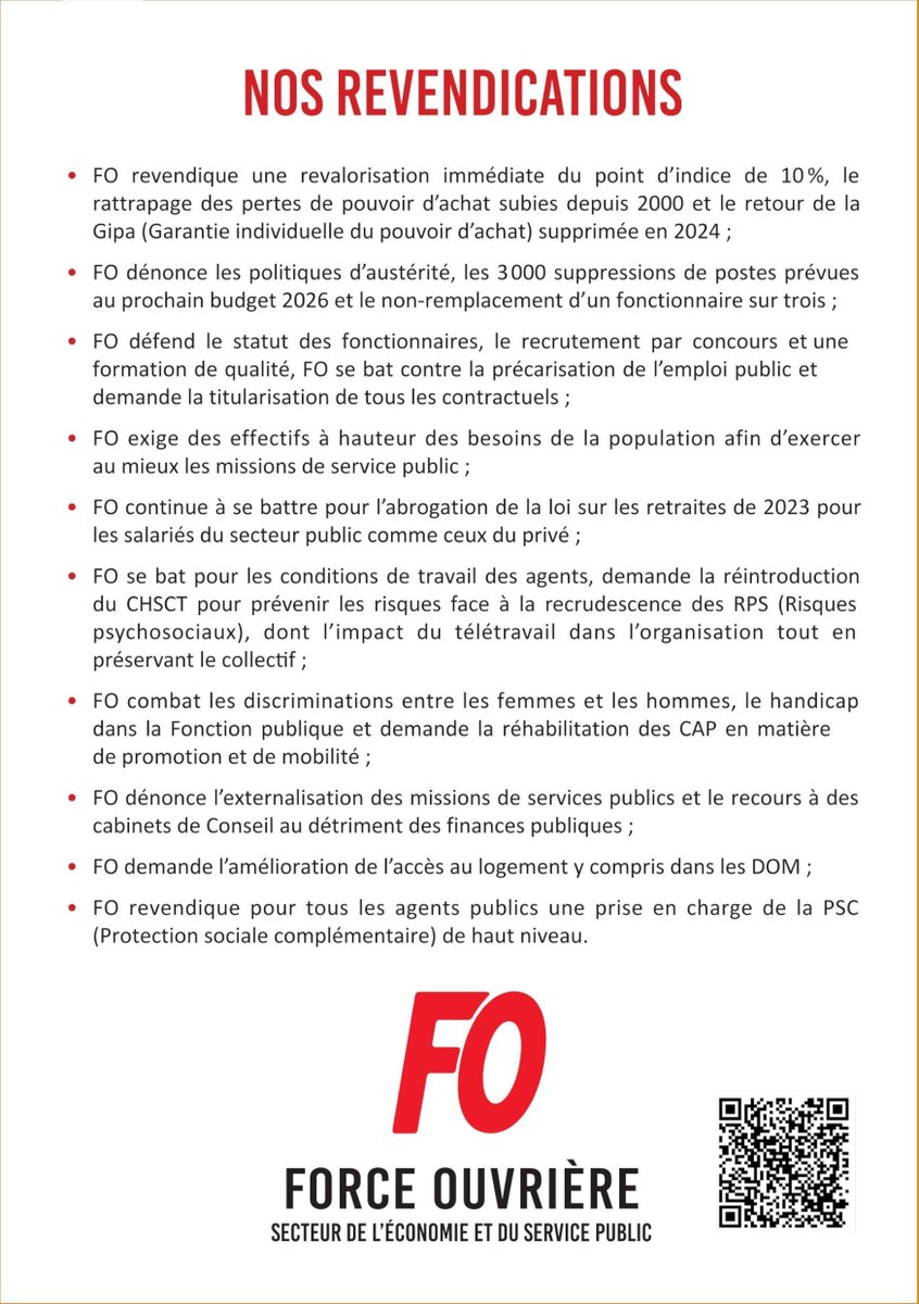 force_ouvriere's tweet image. [#SOS #Fonctionpublique]

FO rappelle le rôle essentiel de la FP dans un doc qui éclaire sur différents sujets la concernant afin de mieux comprendre son #évolution et contredire les fausses informations.

Les #revendications de FO : pour en savoir plus &amp;gt;&amp;gt;force-ouvriere.fr/sos-services-p…