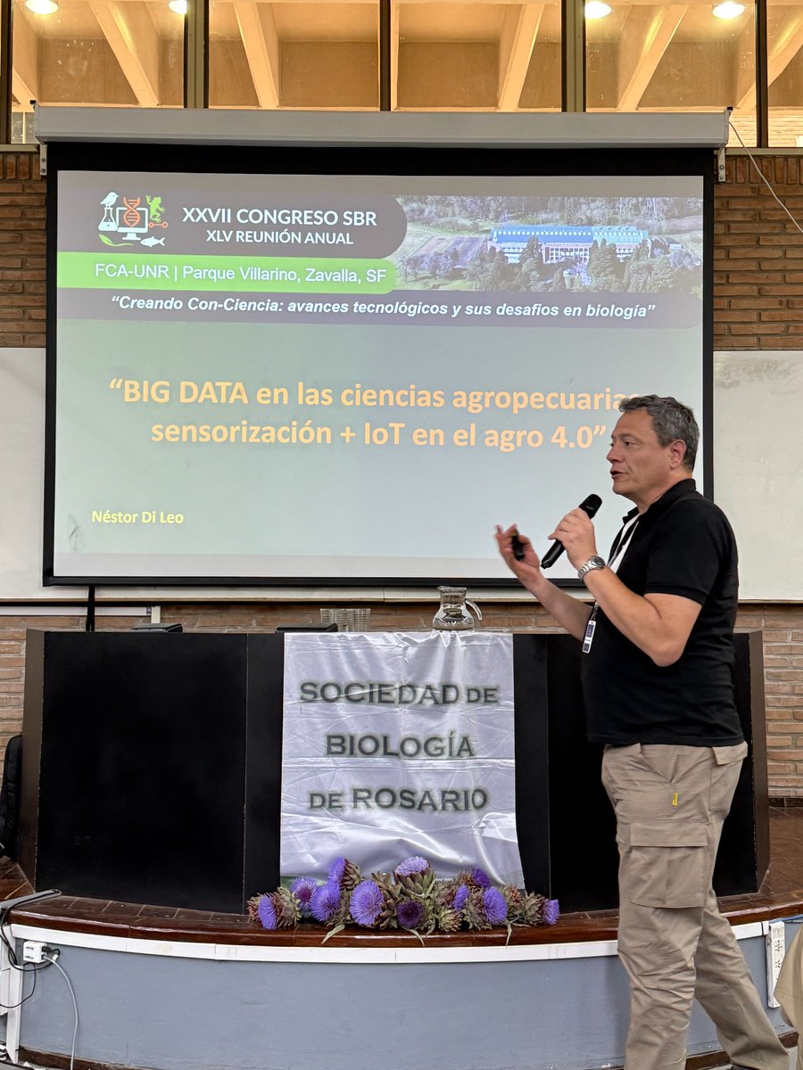 #bigdata y #Analytics en las Ciencias Agropecuarias sensorización y #IoT para el #agro 4.0 <a href="/BiologiaSBR/">Sociedad Biologia Rosario</a>