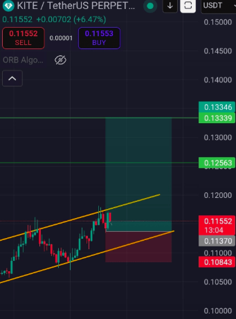 Mohsin59800514's tweet image. app.binance.com/uni-qr/cpos/33… 
#TRADETIME 
$KITE /USDT. Signal Alert 🚨
🛑Entry Market Price
🎯TP  0.12563
🎯TP  0.13339
🎯 TP 0.14500
Stop Loss: 0.10843

#KİTE #KiteAI复兴 #kitewithbinance #KITE