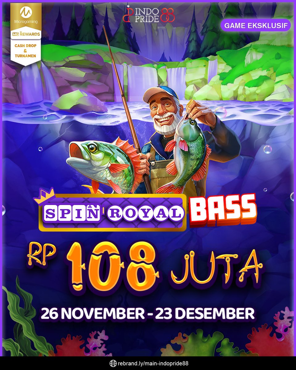 Indopride88_'s tweet photo. Bass-nya liar, jackpot-nya besar! 💸🎣
Turnamen Spin Royal Bass lagi panas-panasnya. Kini giliran kamu buat naik ke leaderboard.
Ayo gas sekarang sebelum diburu player lain!
#INDOPRIDE88 https://t.co/CRcYp0SF0h