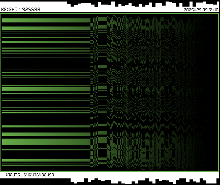 r_topisto's tweet image. #computerart #creativecoding #generativeart :
#bitcoin #blockchain 
LAST Block, Height : 925688
[ See more on topisto.net ]