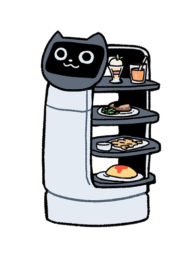 yuuhi0110k's tweet image. #千鳥・大悟、ファミレスで料理を運んでくるネコ型ロボットに本音「はっきり言う。飯は人間に運んでもらいたい」 - gfoodd.com/post-271896/ - #グルメ - #ファミレス #ロボット #千鳥 #猫