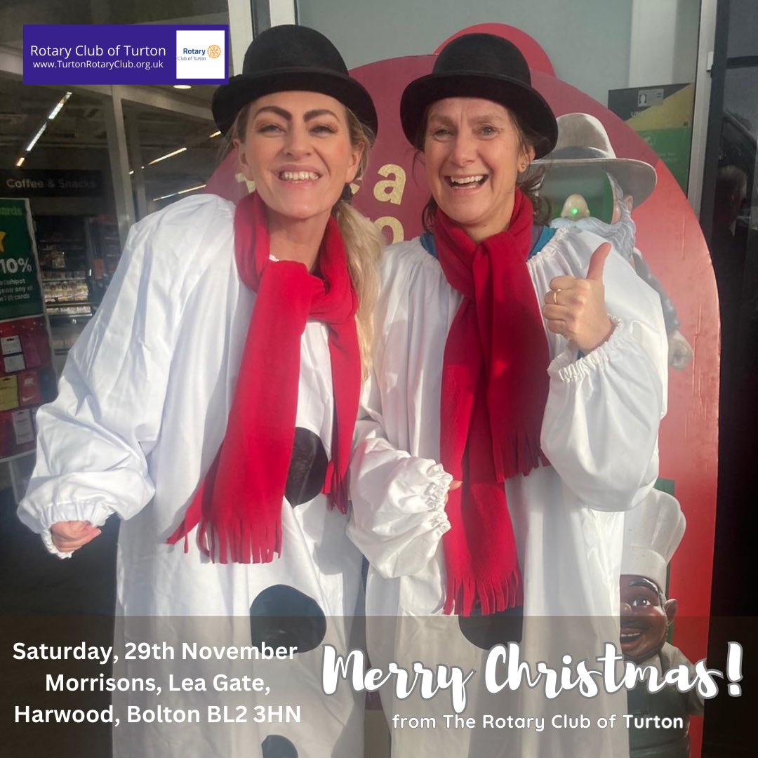 Our wonderful charity friends will be at the door today to wish you a very merry Christmas!