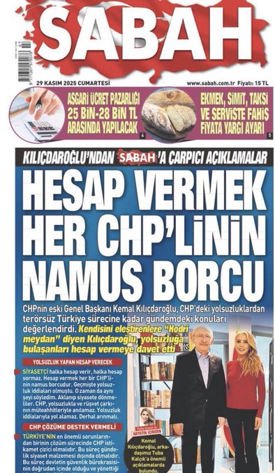 SIRADA TRT VE CNNTÜRK MÜ VAR?
Yeni Akit'in başı kel mi?