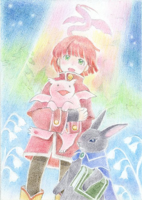 「お知らせです。Gally glad.様の #クリスマスの贈り物 展に小品3点参加」|モクハタのイラスト
