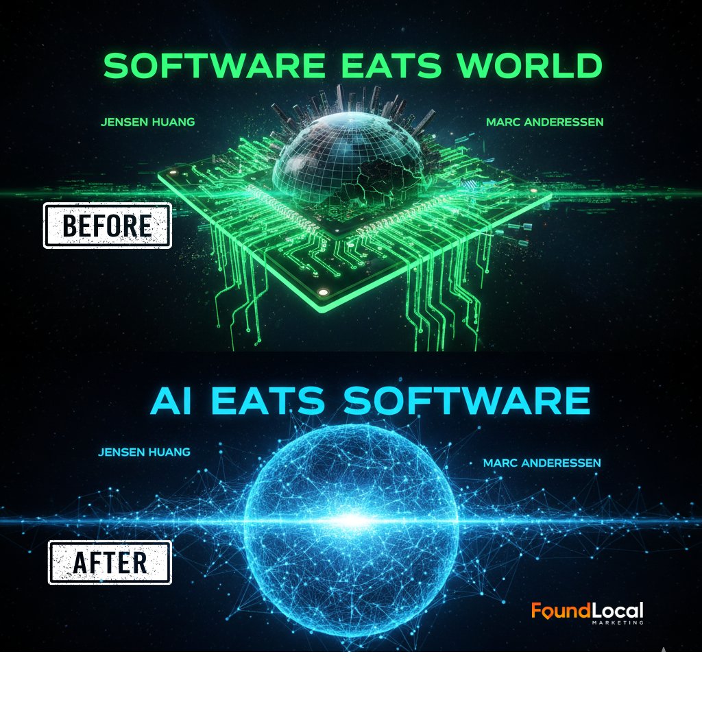 FoundLocalMktg's tweet image. “AI is eating software” — but not the way you think.

AI isn’t killing software.
It’s rewriting how software is built, updated, and used.
👨‍💻 Developers → AI orchestrators
🤖 AI writes/tests/fixes code
🧠 Software becomes AI-native, not human-coded line by line

#AI #SaaS