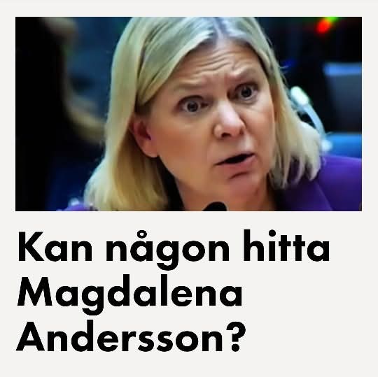 Så fort <a href="/socialdemokrat/">Socialdemokraterna</a> hamnar i blåsväder vare sig det gäller lottförsäljning eller trollfabriker så flyr hon och gör sig oanträffbar och MSM gör allt för att hitta annat att skriva om 👻