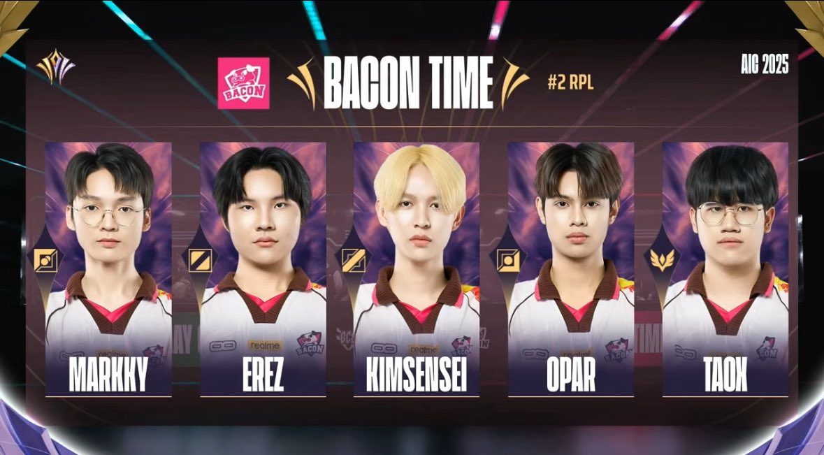 ลงสนาม 🆚 ONE แล้วครับ มาเชียร์กัน

#ทีมBaconTime #BACdiwa #AIC2025