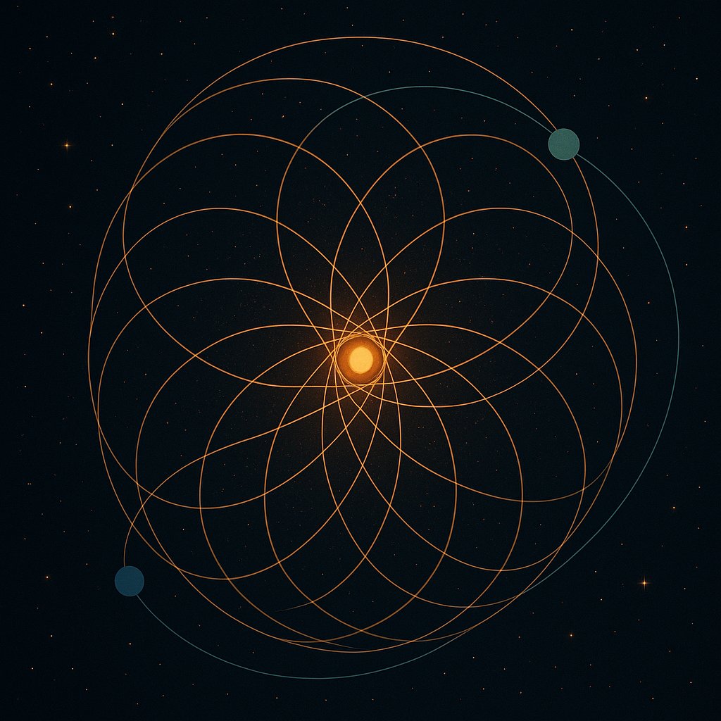 smartyrajesh513's tweet image. “Planets don’t orbit in simple circles — their paths create cosmic art.”

#Astronomy #SpaceFacts #CosmicArt #Astrophysics #ScienceTwitter #SpaceExploration
#OrbitalMechanics #PlanetaryScience #UniverseToday #STEM #SciComm #SpaceVibes