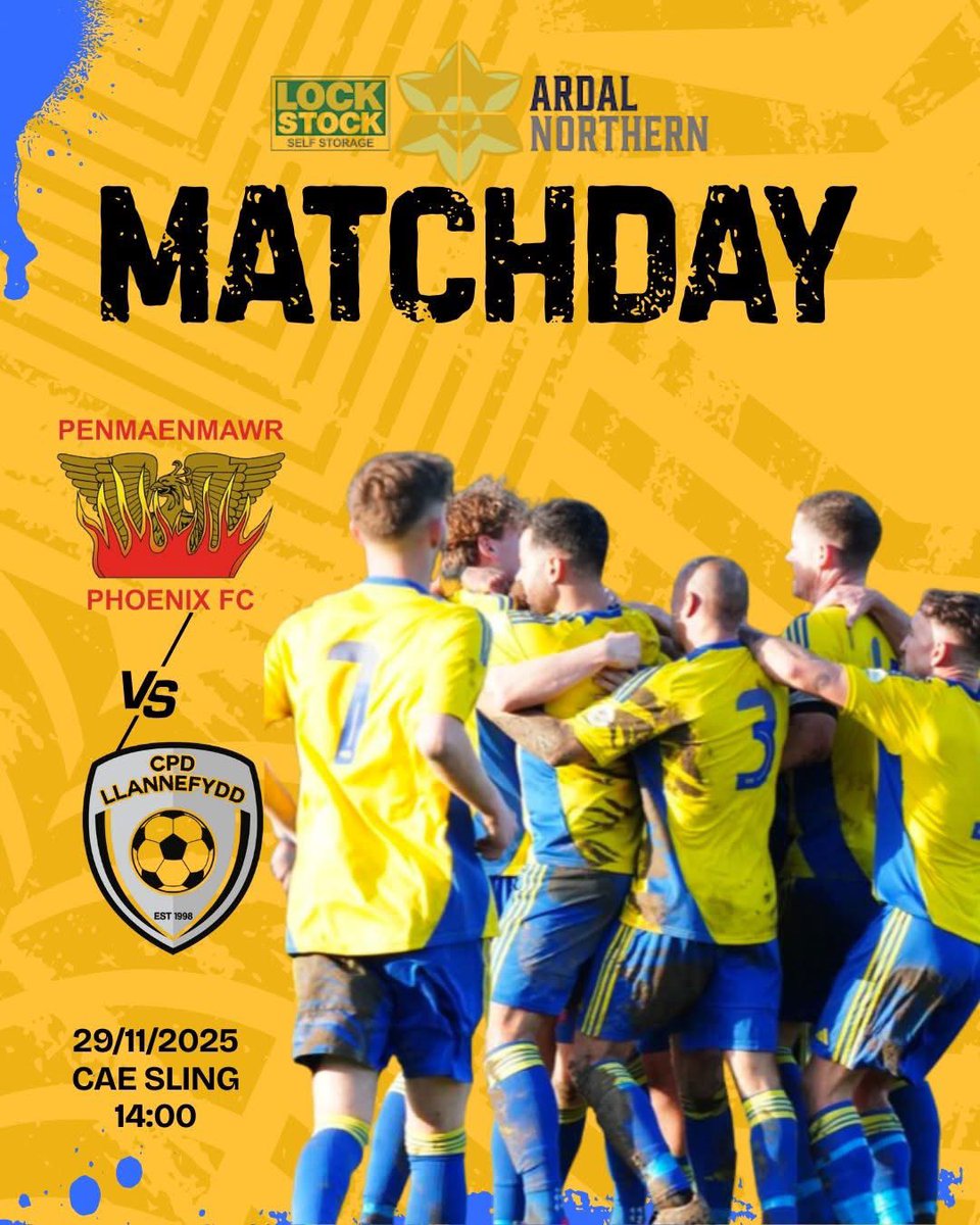 🟡🔵MATCHDAY🟡🔵

🆚 Llannefydd 

🏆 Ardal Northern Leagues 

📍 Cae Sling 

🕑 14:00 

#OneClubOneCommunity #PPFC