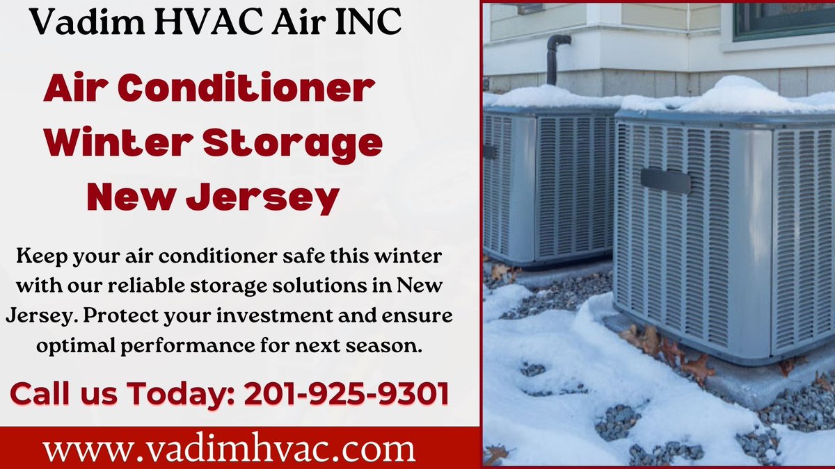vadimhvacairinc's tweet image. Keep your air conditioner safe this winter with our reliable storage solutions in New Jersey. Protect your investment and ensure optimal performance for next season. Call us: 201-925-9301 or visit: vadimhvac.com
#HeatingProblems,  #HeatPumpRepair, #BoilerService