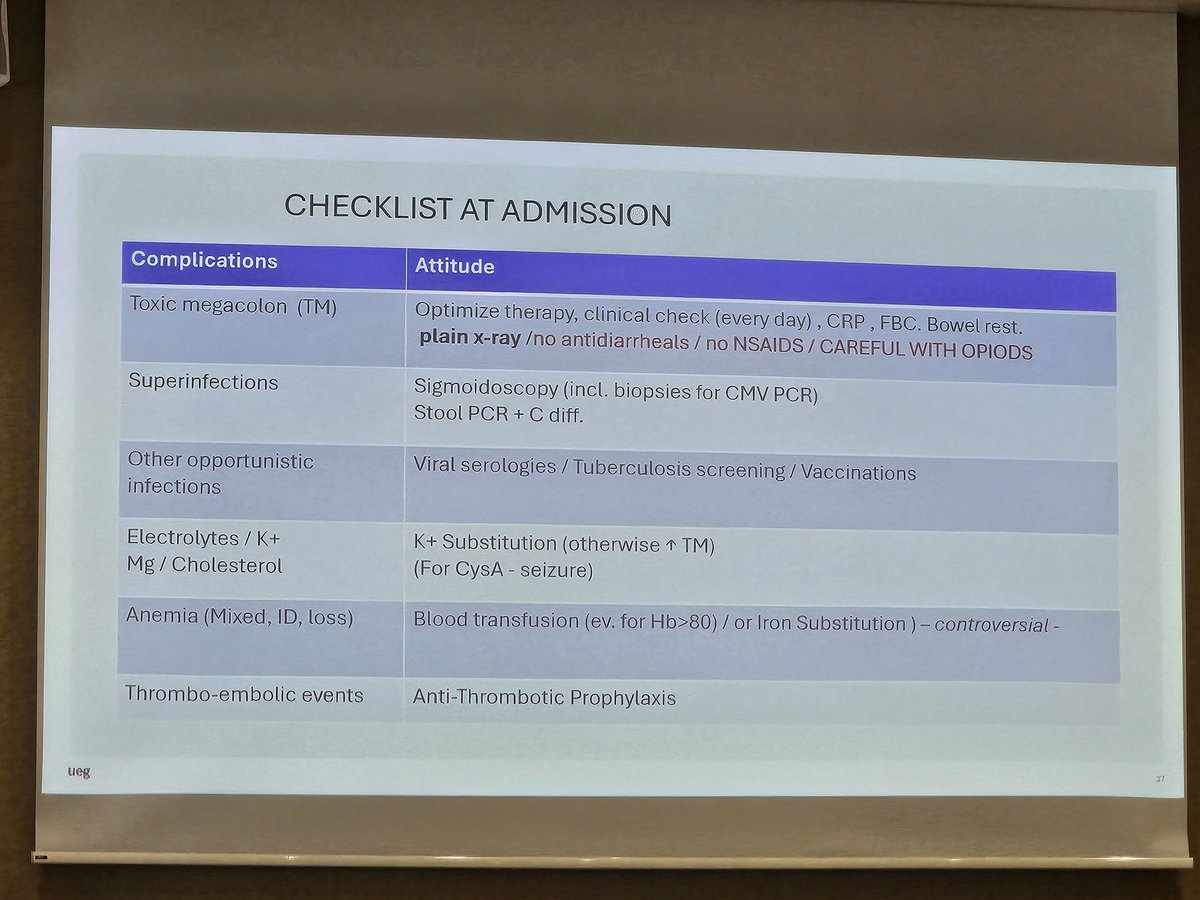 Great lucter abt Acute Severe &amp; Fulminant Colitis by <a href="/PascalJuillerat/">Pascal Juillerat MD MSc, IBD specialist</a> 

Masterclass in IBD 💚
supervised by <a href="/DignassAxel/">Axel Dignass</a> &amp; Stephan Vavricka

<a href="/my_ueg/">United European Gastroenterology</a> EDUCATION 💙
Vienna 🎡 2025 

 #UEG 💜 #IBD #UC #ASCU
.