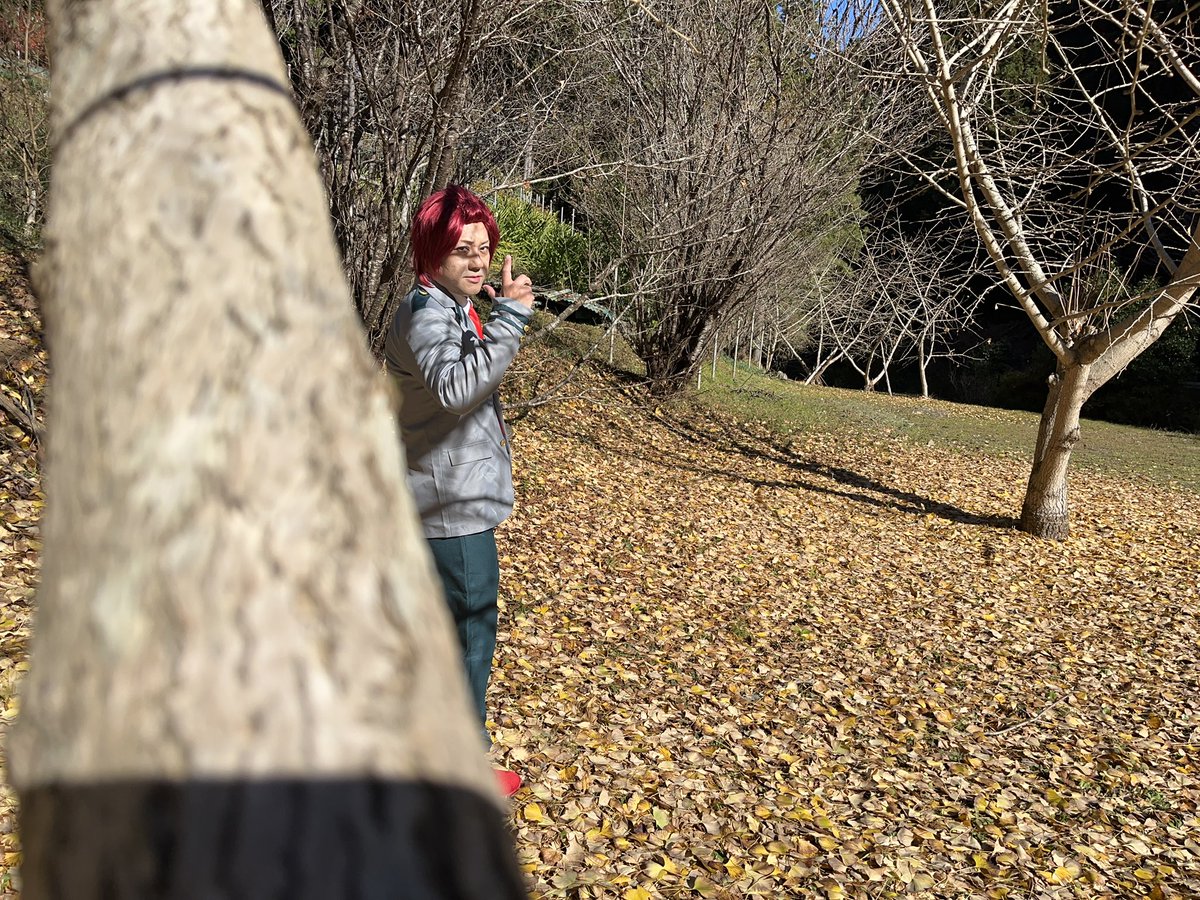 ing_tinkerbell's tweet image. ときがわ町のアウトドアコスプレにコスプレ&amp;amp;カメラマンで参加しました！
ジャンプフェスタに着ていく制服が昨日届いたので、ぶつけ本番で初コスプレです👔
ウィッグは間に合わなかったから、リドルの前髪をピン止めしました(笑)
写真:平野さん　@siyu__3150
#切島鋭児郎　#ヒロアカ