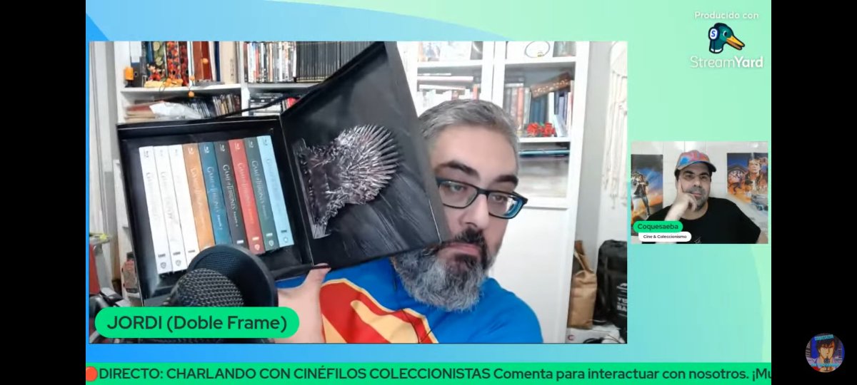 Gran directo el de anoche, gran entrevista al compañero <a href="/DobleFrame/">Doble Frame</a>  Jordi, muy entretenida, enseñó unas estupendas ediciones como esta de Juego de Tronos.

Gracias a todos los que os pasasteis y a los que lo quieran ver en diferido.

aquí lo tenéis👇👇youtube.com/live/aTHRAa3z4…