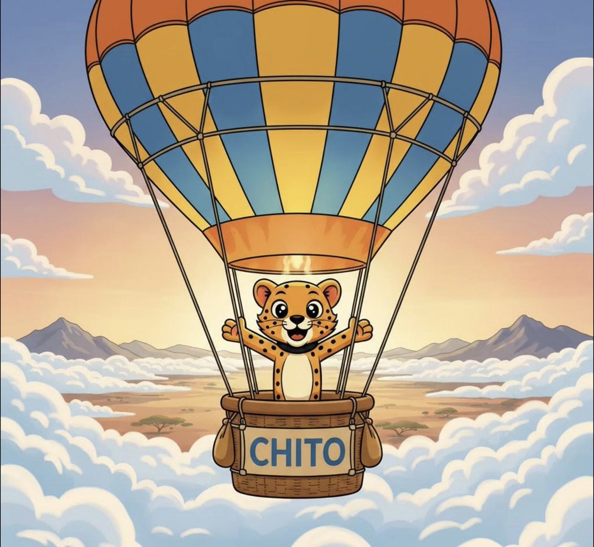 Chito_Solana's tweet image. Up, up, and away!!! $CHITO appreciates all of your efforts! 🧡