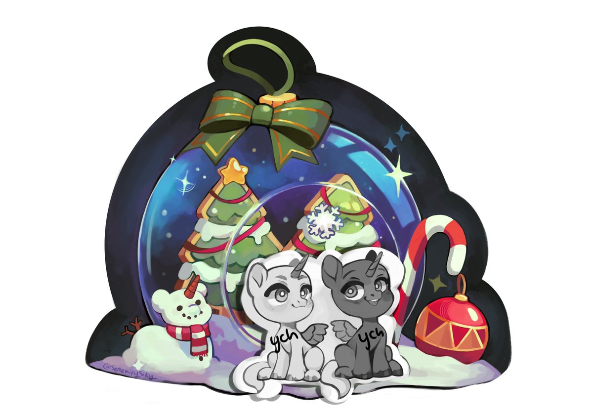 SerenitySky1034's tweet image. Opening couple ych for Christmas
 -4 slots
 -any species from mlp universe
-30$ 

Dm me if interested!
#Ych #mlp #Christmas