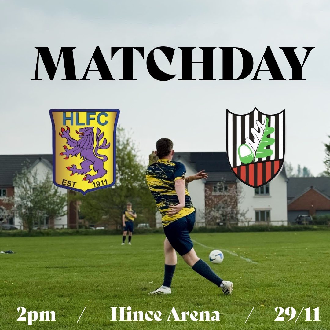 HolmeLacy's tweet image. 🟡LEAGUE FIXTURE🔵

Back at Holme after another postponed fixture for your #LacyLions.

This time we face @BartestreeFete, a familiar foe from seasons passed. Manager Joe Griffiths has a strong squad at his disposable to get his Lions roaring back to winning ways.

#SoreHeads