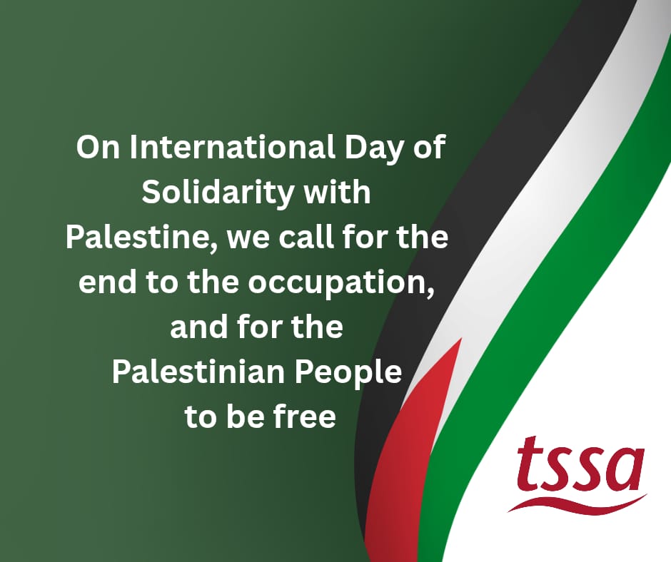 On the International Day of Solidarity with the Palestinian People we call for the end to the occupation, and for the Palestinian People to be free!