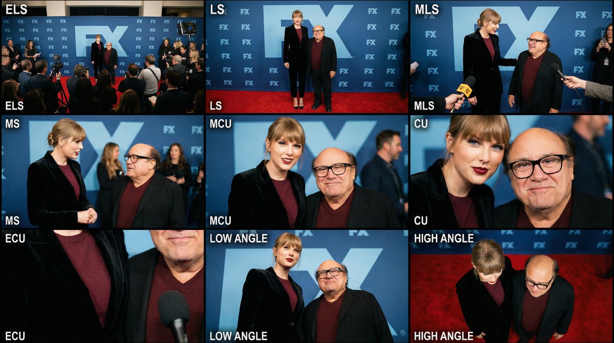 Multiangle height collage