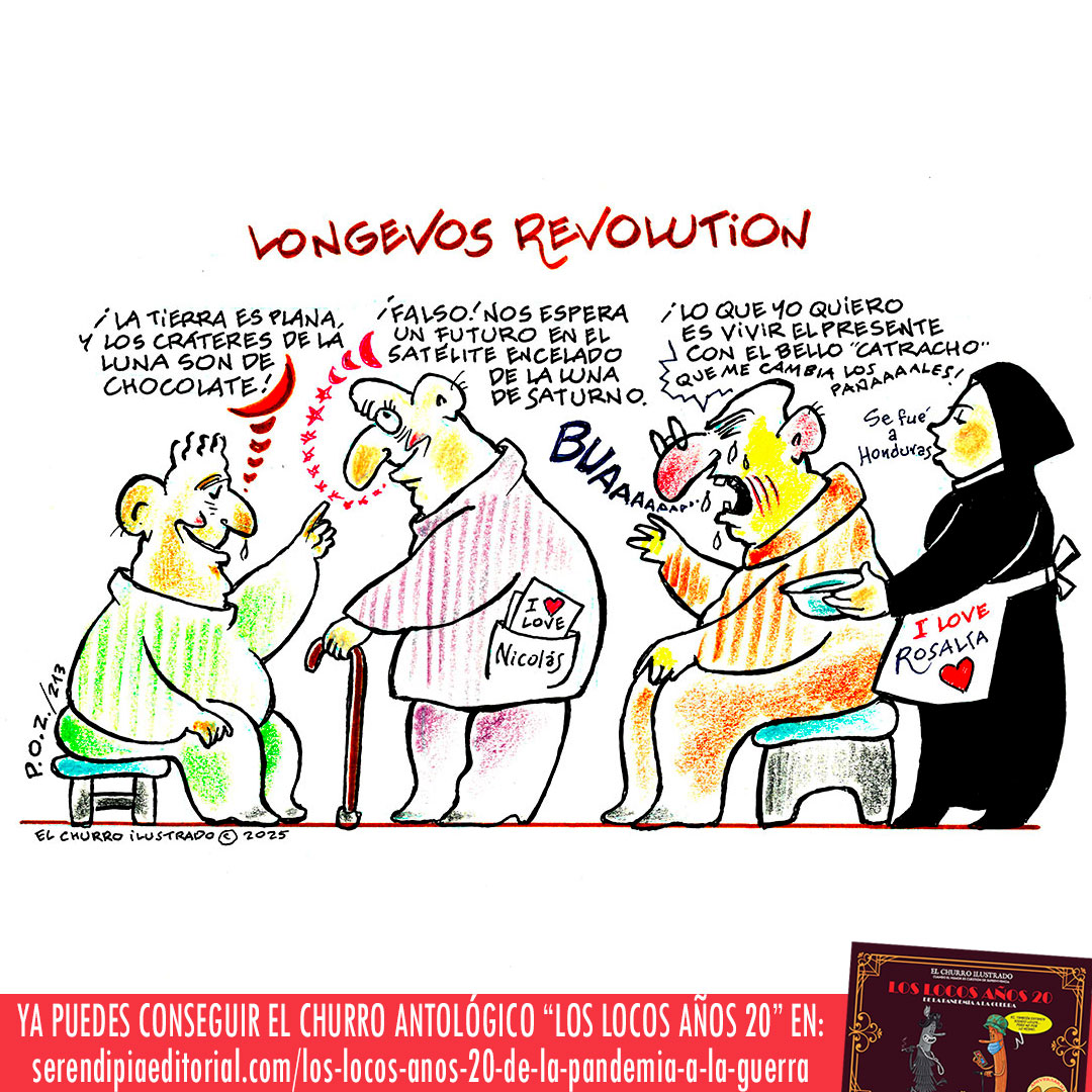 Longevos revolution | la #viñeta de hoy de 👉Perico el churrero, alias Pere Olivé👈

elchurroilustrado.wordpress.com/2025/11/29/lon…
