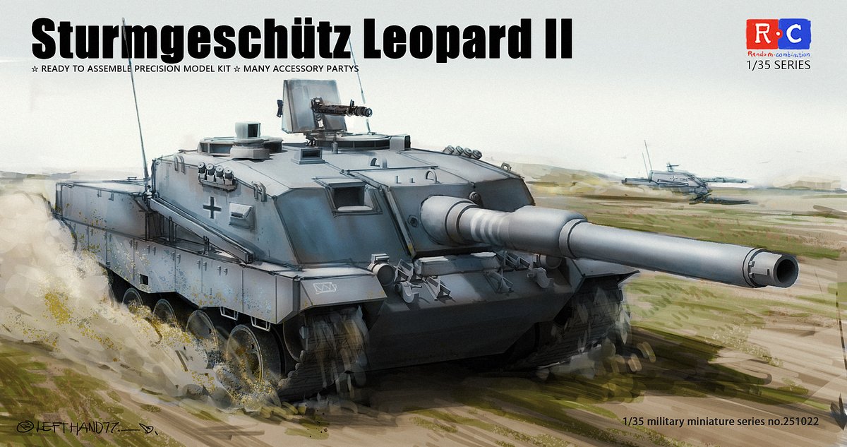 lefthand7791's tweet image. #sketches  Painting on the weekend...Sturmgeschütz Leopard II