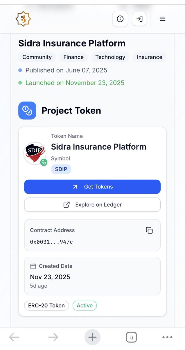 Our Sidra Insurance Platform project, launched on Sidra Dex more than six days ago, is currently facing a technical delay in the distribution of tokens intended for investors. This delay is beyond our control and appears to result from an internal issue related to the