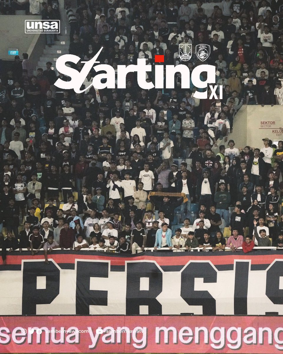 SambernyawaCom's tweet photo. Sebelas pertama penggawa Laskar Sambernyawa menghadapi PSM Makasar 🕊️

🔻🔻🔻

@unsaofficial ‼️
Kuliah di Solo, UNSA aja

#Persisday
#PersisSolo
#PSMMakasar
#Sambernyawa
#Sambernyawacom
BRISuperLeague https://t.co/C0bveU3VuR