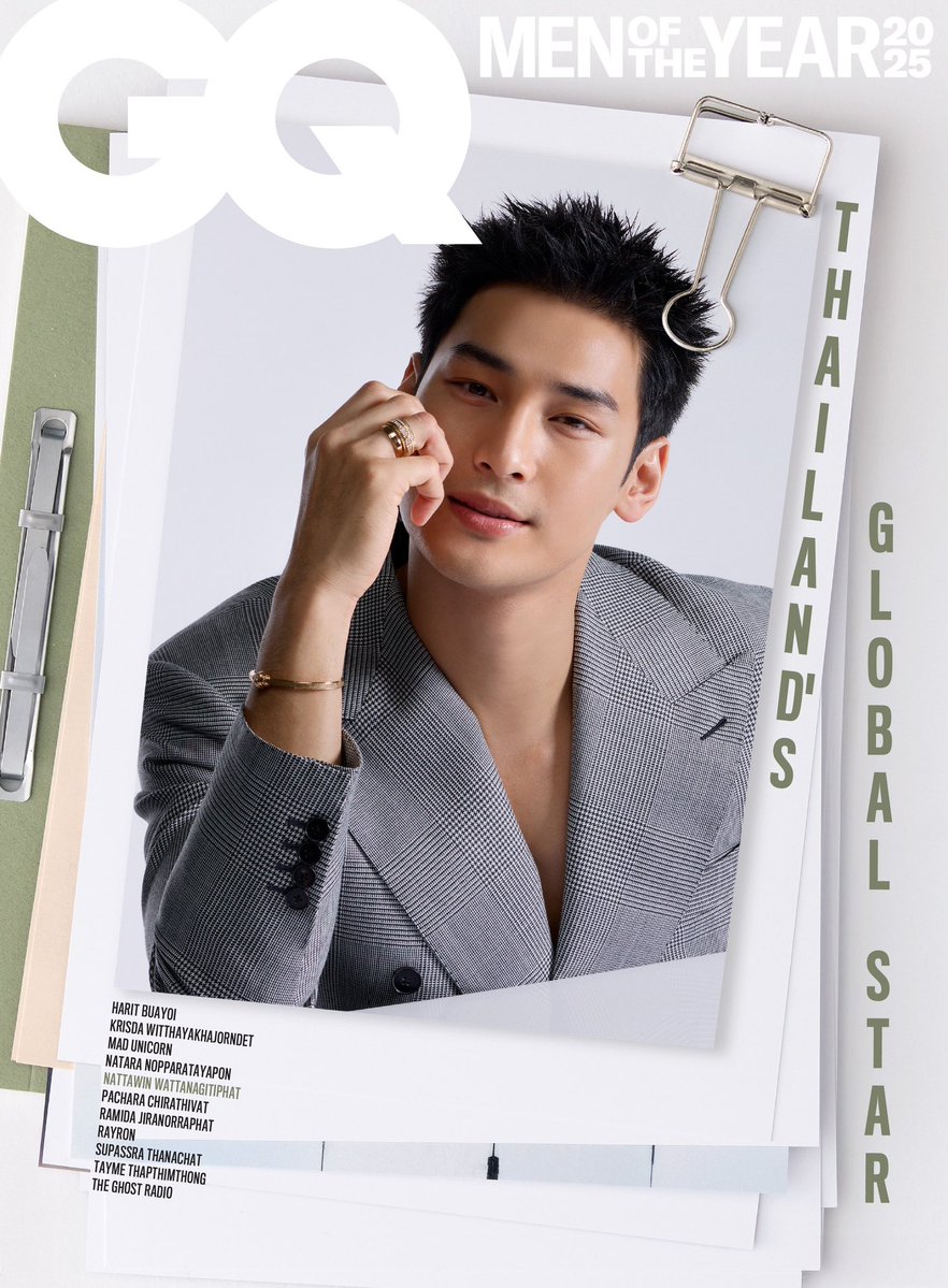 APOWSOME's tweet image. Apo Nattawin Wattanagitiphat - Thailand’s Global Star 2025 
#ApoNattawin #GQThailandMOTY2025xApoxPiaget