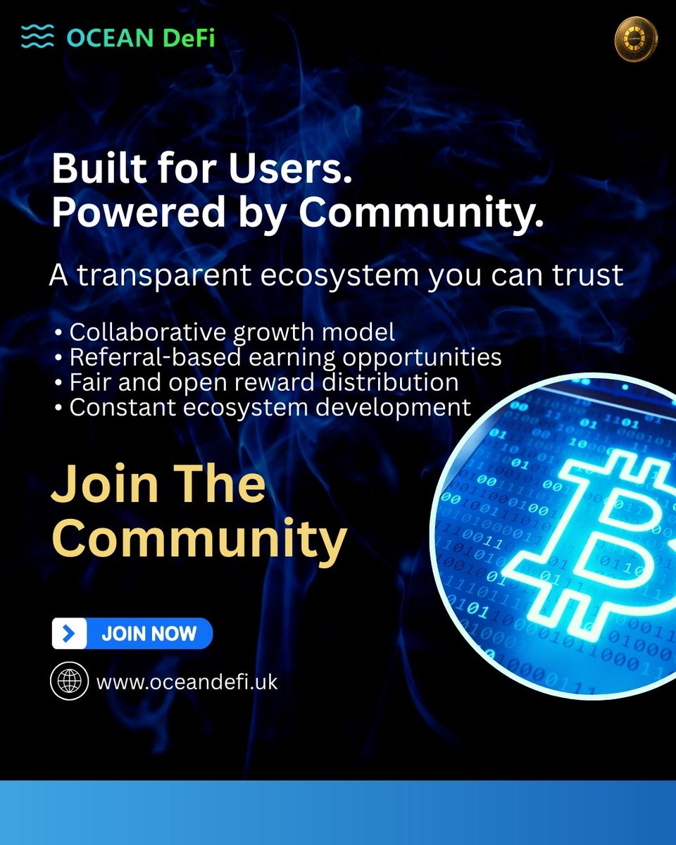 Oceandefi177677's tweet image. Your gateway to a transparent and collaborative DeFi ecosystem starts here.
Join today!

#OCEANDeFi #DeFiCommunity #BlockchainEcosystem #CryptoLife #CryptoCommunity
#DecentralizedFinance #CryptoRewards #Web3 #CryptoFuture #JoinTheCommunity
#DigitalAssets #InvestSmart
