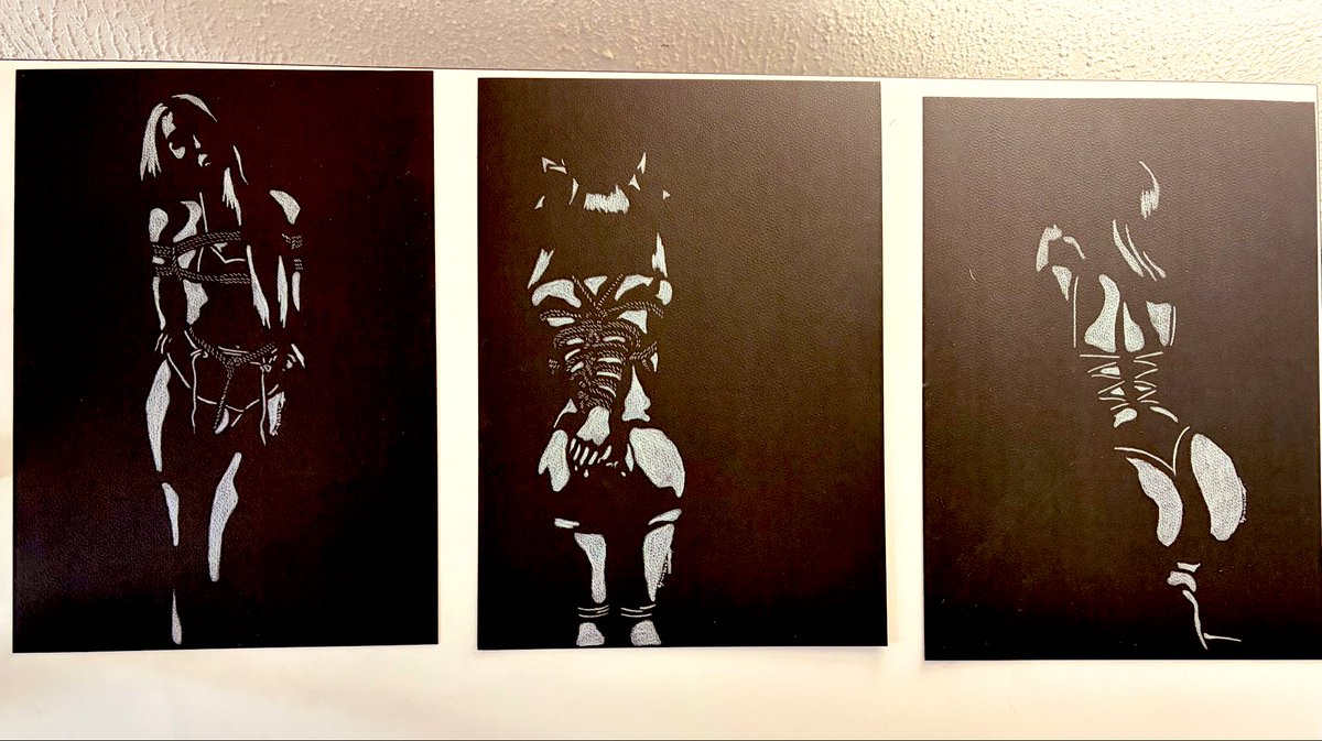 MVBaks's tweet image. This morning a productive couple of hours and finished 3 pencil drawings in the second serie of Shibari.