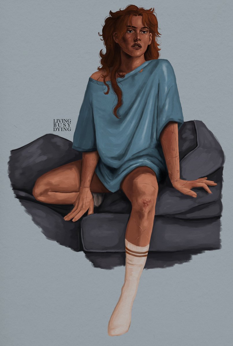 livingbusydying's tweet image. Another FemNeil sketch because I can’t stop myself ☁️💕 #aftg #aftgfanart