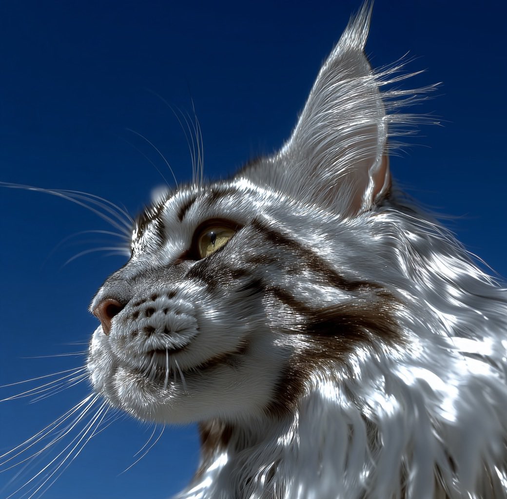 Louiscypher2000's tweet image. #synthart #synthography
#midjourney #caturday

Silver Mainecoon