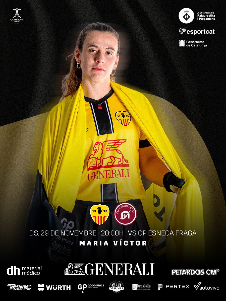 🇪🇺 𝗗𝗜𝗔 𝗗𝗘 𝗖𝗛𝗔𝗠𝗣𝗜𝗢𝗡𝗦 al Maria Víctor!

🆚 CP Esneca Fraga
📆 Dissabte, 29 de novembre
⏰ 20.00 h
📍 Maria Víctor

📺 World Skate Europe TV 

#TenimUnaPassió #SomhiLleones