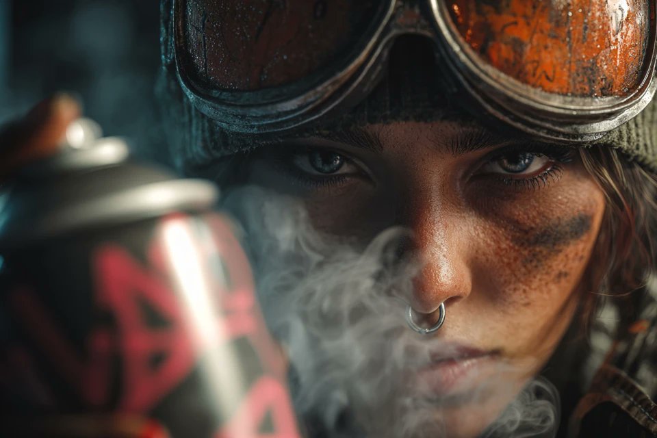 Cinematic closeup grid