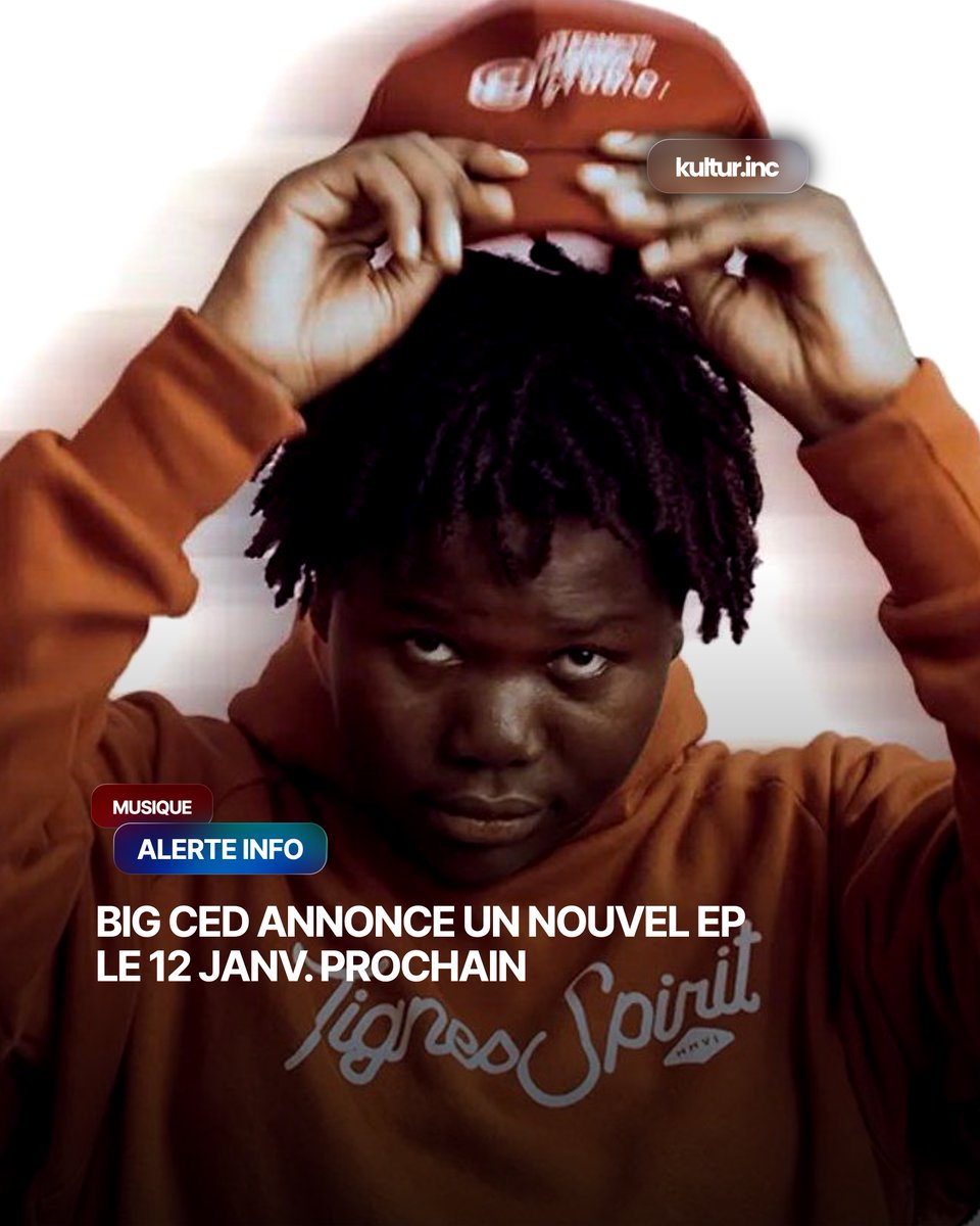 kultur_inc's tweet image. 🚨CED sort un nouvel EP le 12 janvier prochain à l’occasion de son anniversaire.

En effet, depuis le 12 janvier 2024, il a entrepris cette initiative afin de marquer, chaque année, cette date symbolique de sa belle plume.