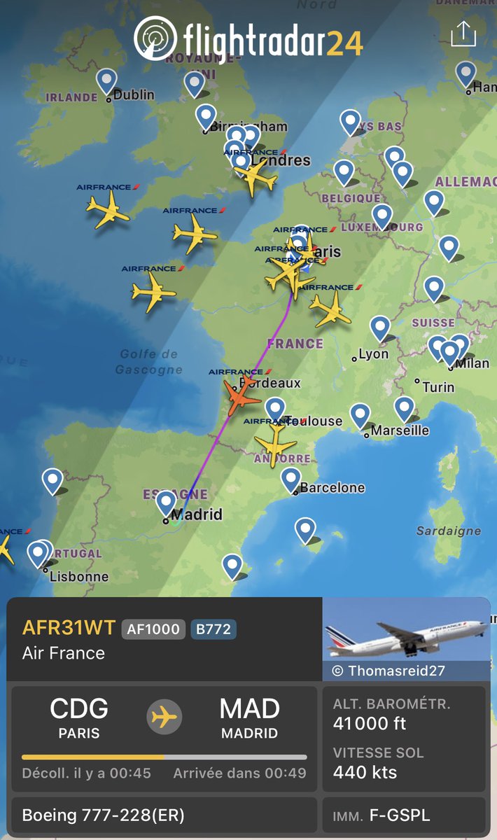 AeroGazette's tweet image. ❗️Face à l’immobilisation imprévue d’une partie de sa flotte d’Airbus #A32X, Air France🇫🇷 utilise ce week-end des appareils gros porteurs sur son réseau France / Europe

🔸Madrid en Boeing 777
🔸Barcelone en Boeing 787
🔸Toulouse en Airbus A350
…

#avgeek #A320