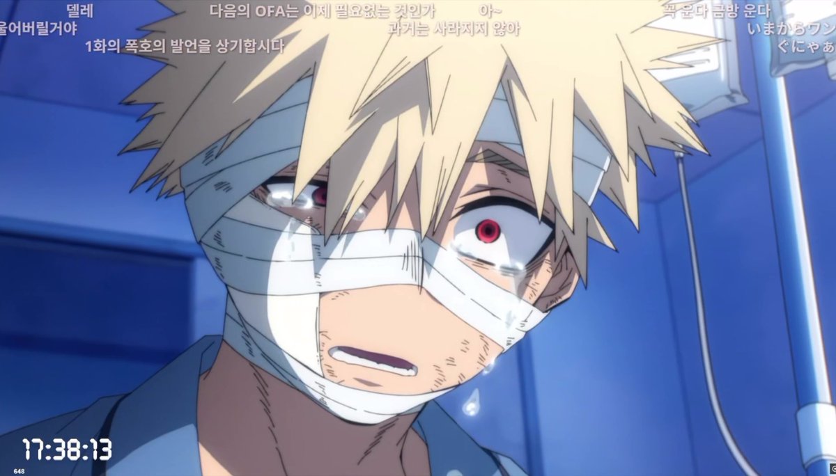 Sushiivll's tweet image. Katsuki en Heroes Rising al enterarse de que Izuku iba a quedarse sin el One For All vs Katsuki enterándose ahora de que Izuku ya se quedó sin el One For All.