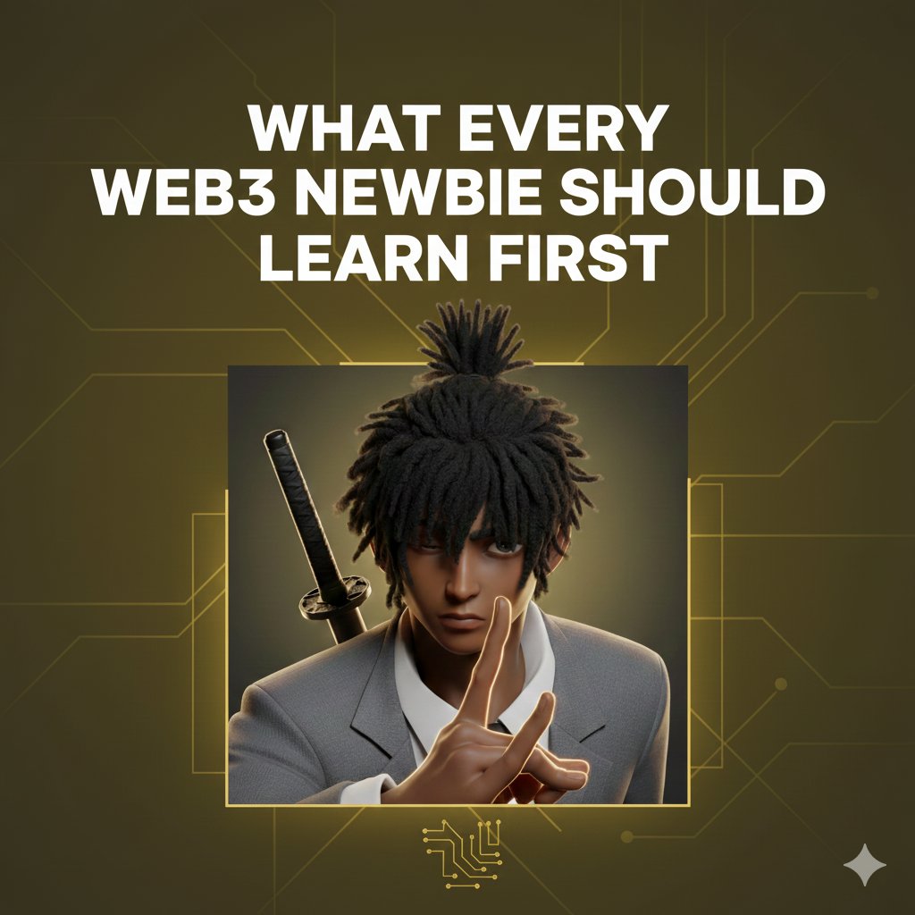 𝐖𝐇𝐀𝐓 𝐄𝐕𝐄𝐑𝐘 𝐖𝐄𝐁𝟑 𝐍𝐄𝐖𝐁𝐈𝐄 𝐒𝐇𝐎𝐔𝐋𝐃 𝐋𝐄𝐀𝐑𝐍 𝐅𝐈𝐑𝐒𝐓.

Jumping into Web3 blindly is how most newbies fail. Stop guessing. Start with THESE foundations first:

-› Understand the Ecosystem
Blockchains, L2s, DeFi, NFTs, SocialFi, GameFi.

Know where money,