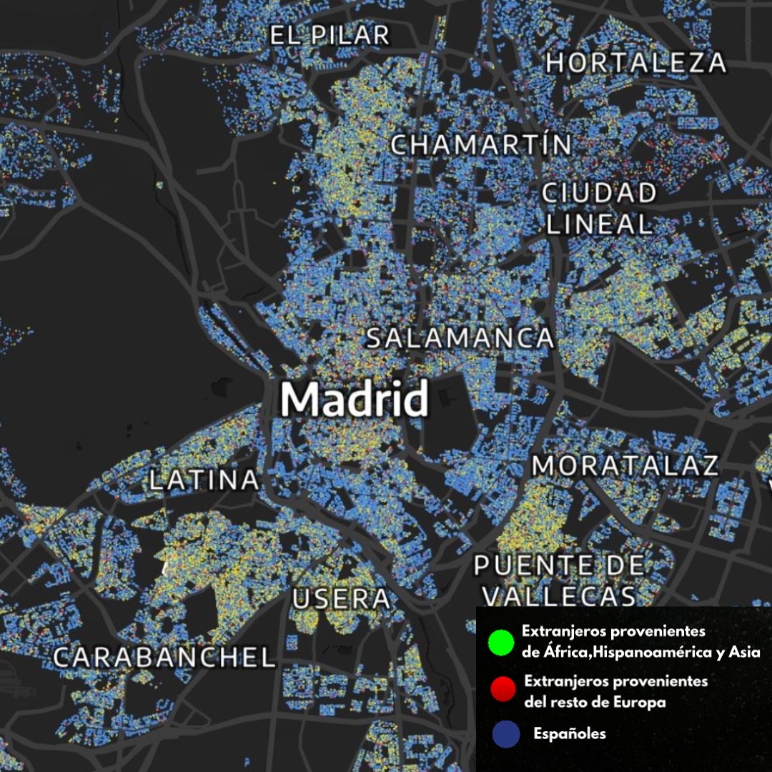 RobertoVaquero_'s tweet image. Muy atentos al mapeado que ha aportado &apos;elDiario.es&apos; con el objetivo de evidenciar la situación de &quot;segregación&quot; en la que se encuentra la comunidad inmigrante en España. 

Si observamos los mapas, podemos sacar, por lo menos, dos conclusiones de importancia: 

En…