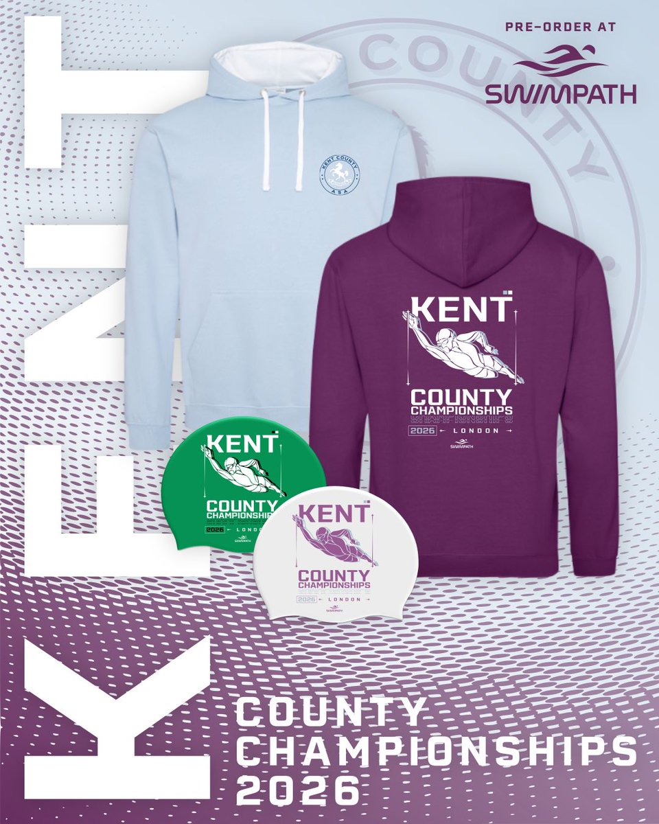 SwimPathUK's tweet image. Pre-order swimming County Championships 2026 Merchandise at SwimPath! ⚡

Kent, Warwickshire, Wiltshire &amp;amp; Worcester Hoodies, T-Shirts and Swimming Caps!

You can get a hoodie, t-shirt and swimming cap bundle for £65 - add one of each to your cart to save!

buff.ly/pjZsI5o