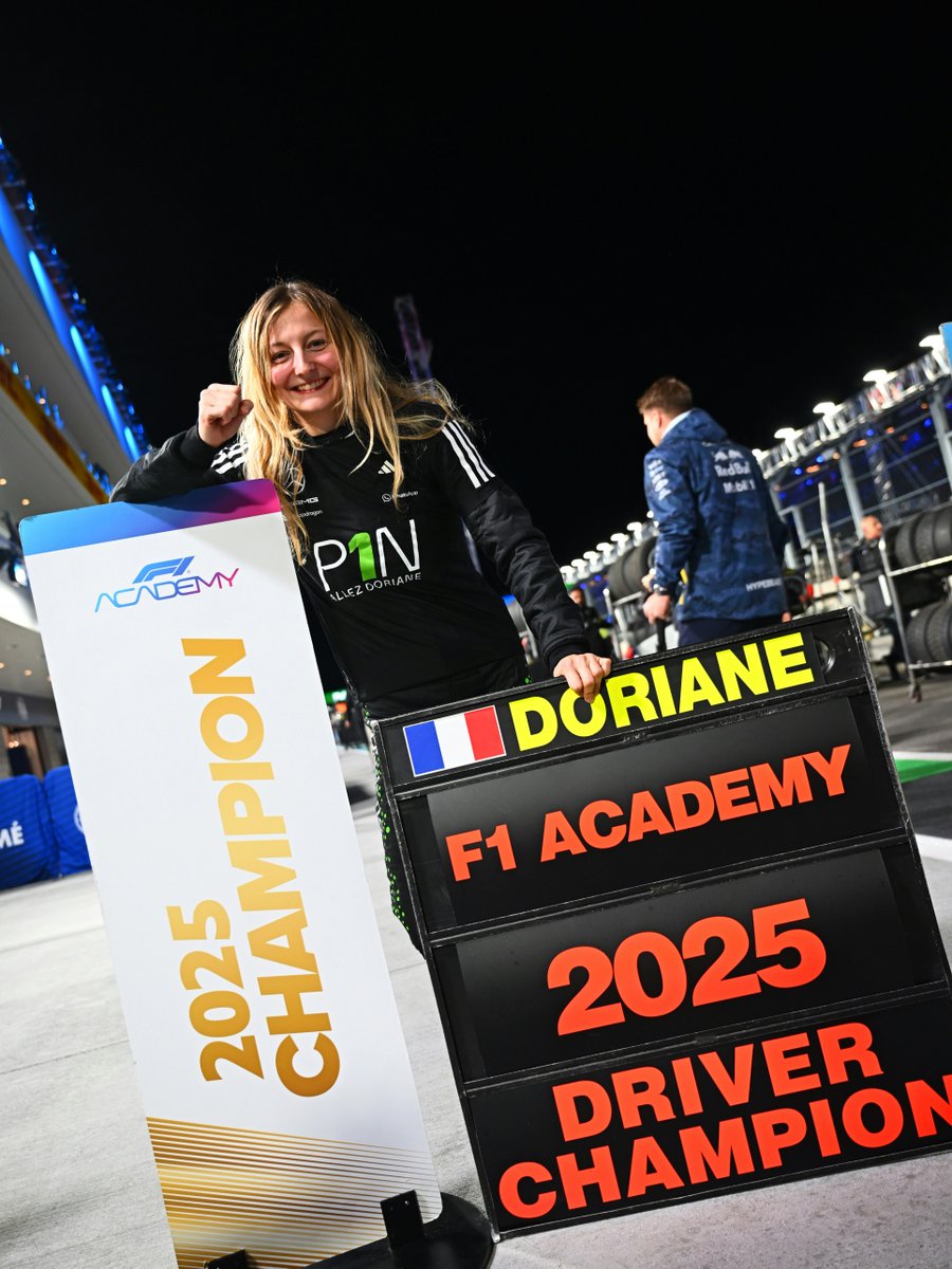 f1academy's tweet image. This time last week a champion was crowned... 🏆 

#F1Academy #LasVegasGP