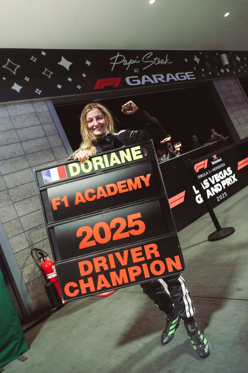 f1academy's tweet image. This time last week a champion was crowned... 🏆 

#F1Academy #LasVegasGP