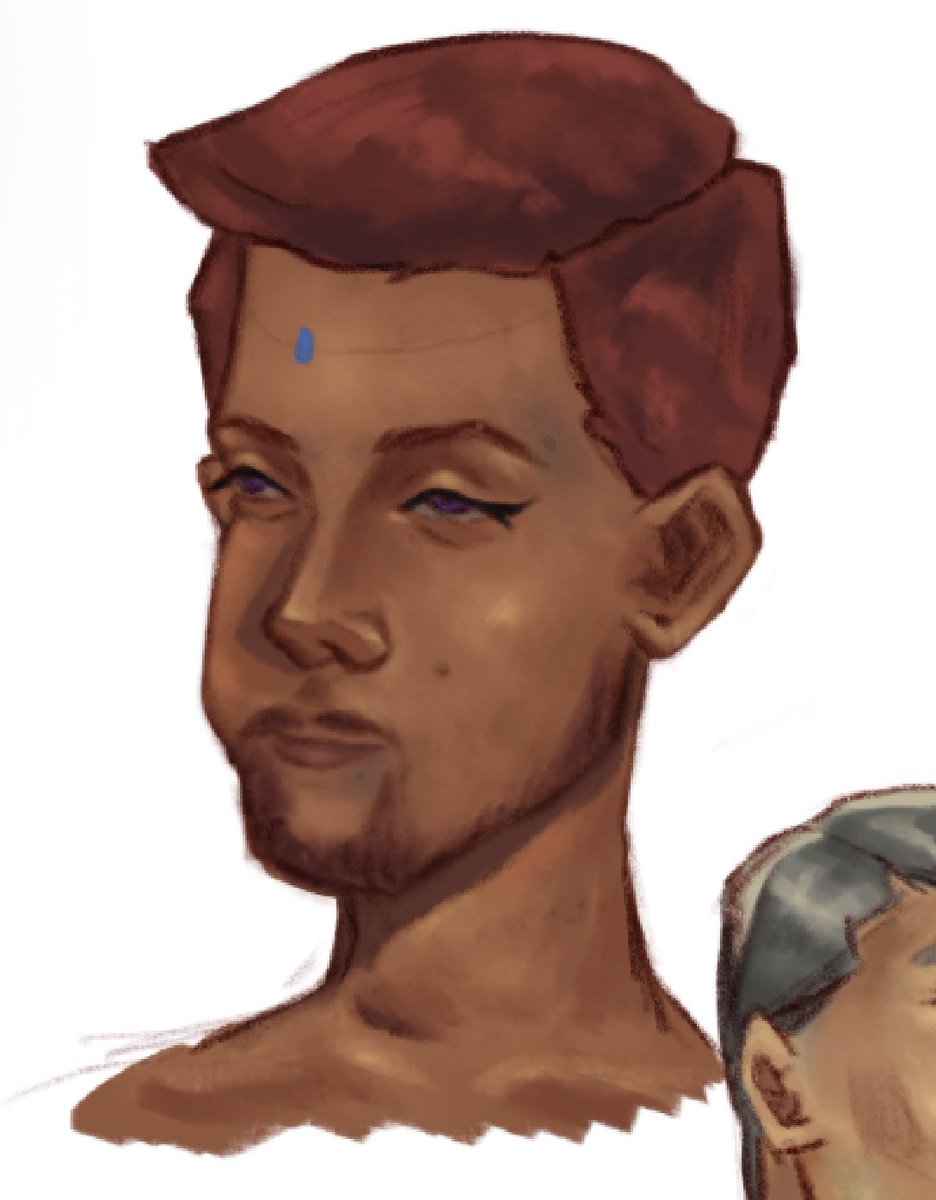 chrstrinity's tweet image. Painting portraits without reference should be illegal but these two turned out okay.. maybe? 😭 (third pic is me comparing my new brush &amp;lt;left&amp;gt; with my old one; to the &amp;lt;right&amp;gt;) #Procreate #artist #artmoots #portfolio #sketch #paint