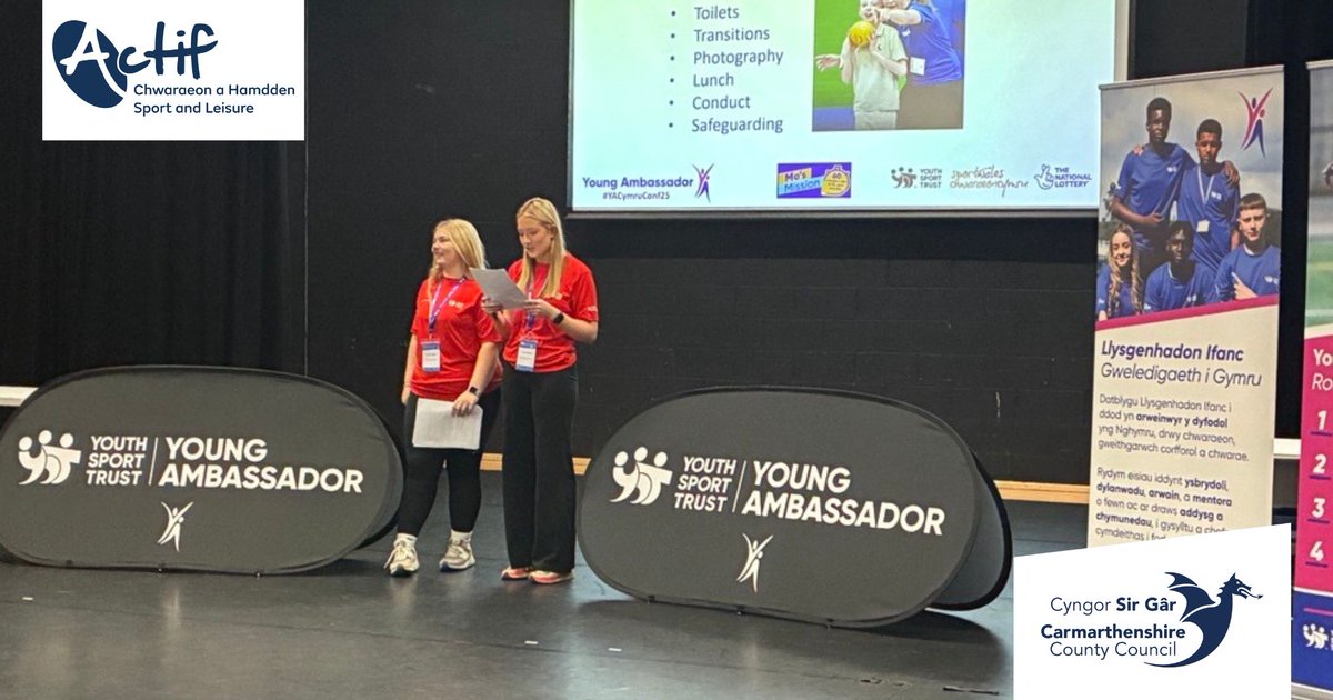 sportcarms's tweet image. Sophie Regan and Lucy Francis proudly hosted the West Wales Regional Conference, bringing together Gold Ambassadors from Carmarthenshire, Neath Port Talbot, Swansea, and Pembrokeshire.

🙌 Carmarthenshire now has Gold Ambassadors in 10 of its 14 secondary schools! @YACymru