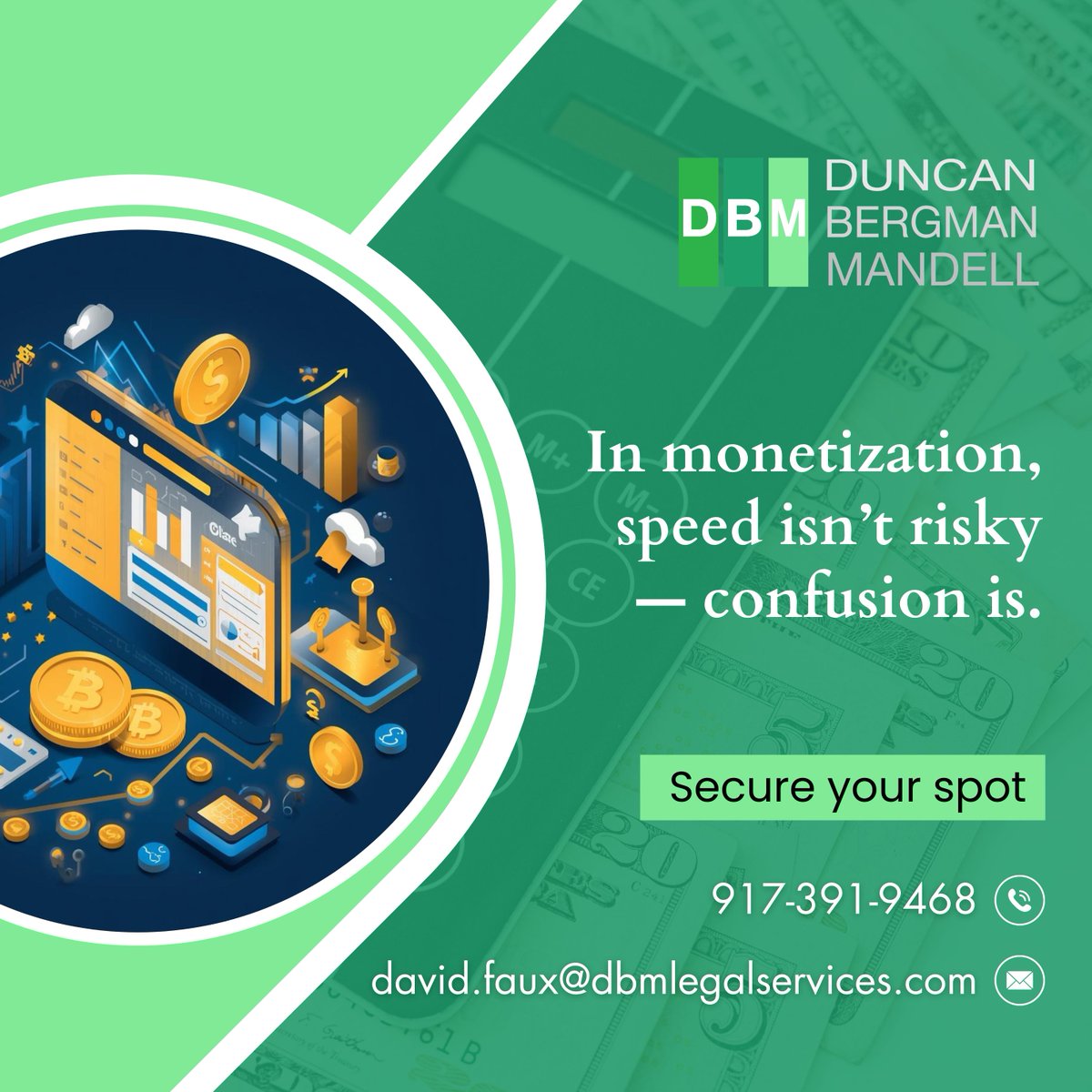 davefaux's tweet image. Revenue grows fastest when your legal foundation is clear. Remove the confusion, accelerate the cash flow.

#MonetizationStrategy #BusinessLawExperts #LegalClarity #FinancialGrowth #DigitalMonetization #IPLawFirm #StartupLawyers #BrandProtection #ComplianceSupport…