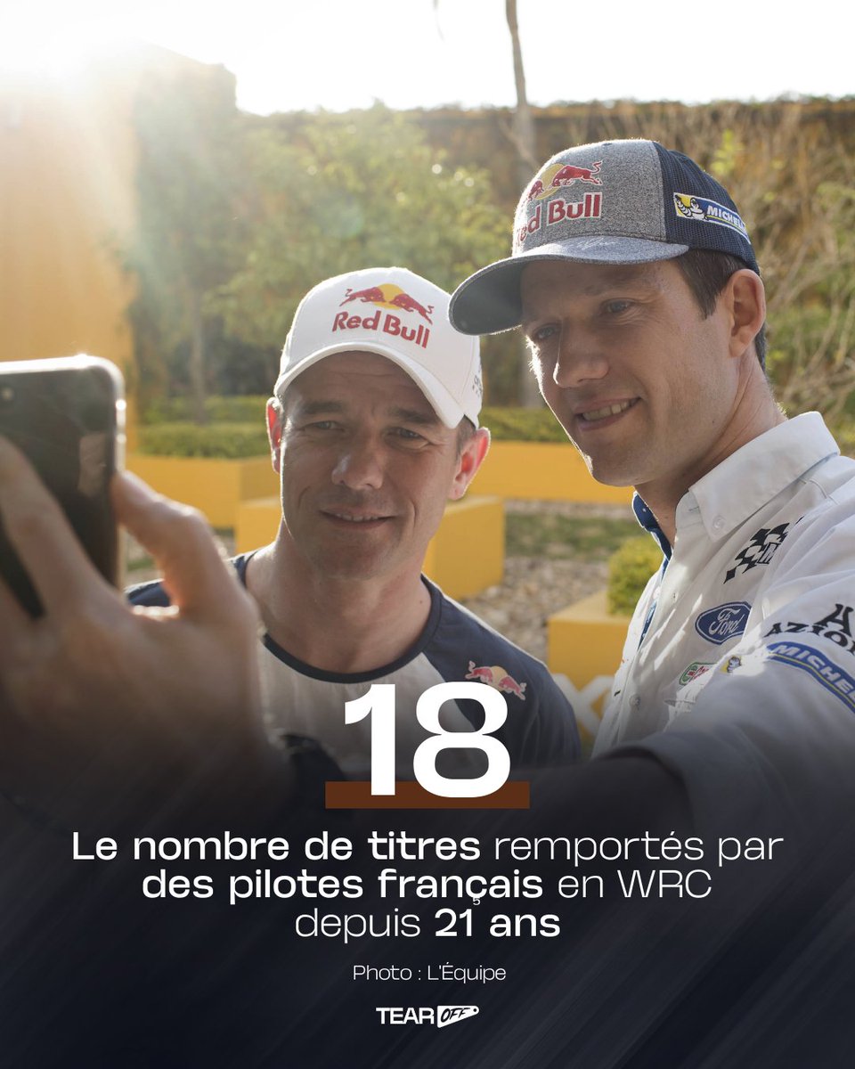 📊Bonjour la <a href="/FFLose/">Fédé 🇫🇷 de la Lose</a>, c'est les impôts 🇫🇷

La France est une nouvelle fois sur le toit du monde du WRC avec le 9e titre de Sébastien Ogier, le 18e pour la France en 21 ans 🥳 

#WRC #RallySaudiArabia