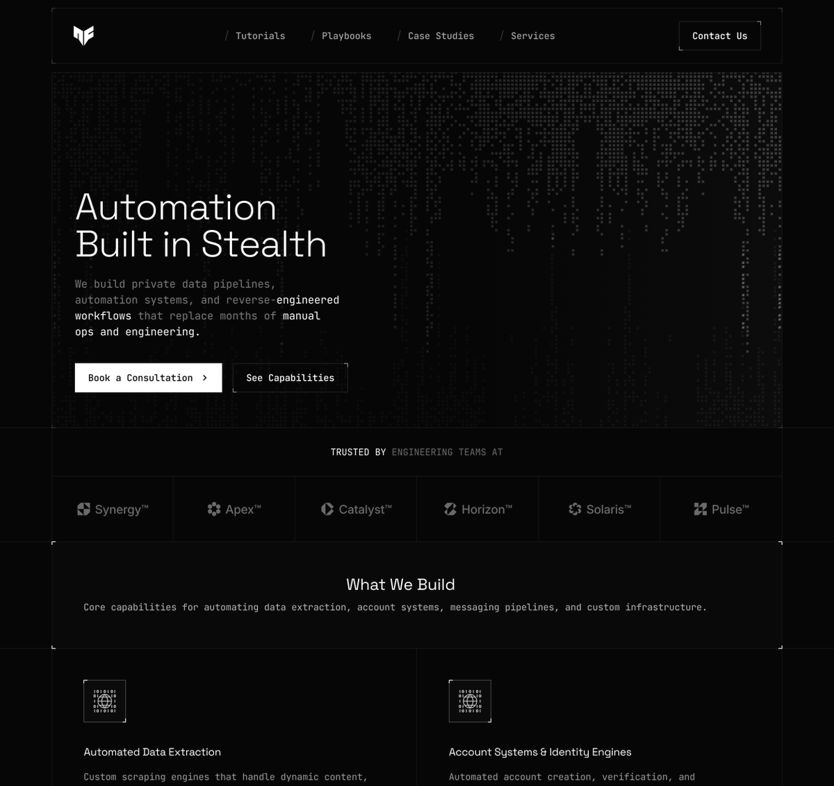 Project kicked off on Friday. Branding + website concept delivered on Saturday. No one is moving faster than us.