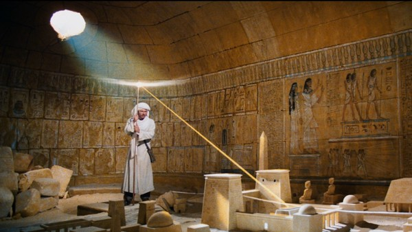 Gibboanxious's tweet image. I was rewatching the Indiana Jones films and wondered if Steven Spielberg was a huge fan of Lawrence of Arabia and James Bond.